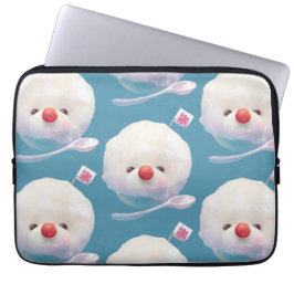 かわいいかき氷犬のパターン ラップトップスリーブ