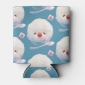 かわいいかき氷犬のパターン 缶クーラー (正面)