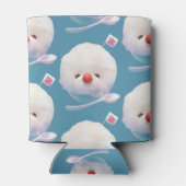 かわいいかき氷犬のパターン 缶クーラー (裏面)