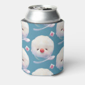 かわいいかき氷犬のパターン 缶クーラー (缶裏面)