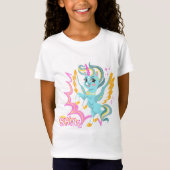 かわいいかつ強いユニコーン Tシャツ (正面)