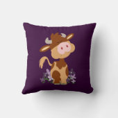 かわいいかみ砕く漫画牛枕 クッション (裏面)