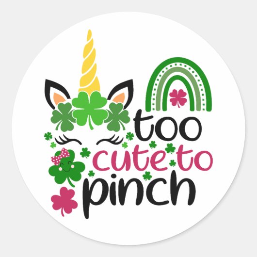かわいいからピンチ🍀💚 ラウンドシール (正面)