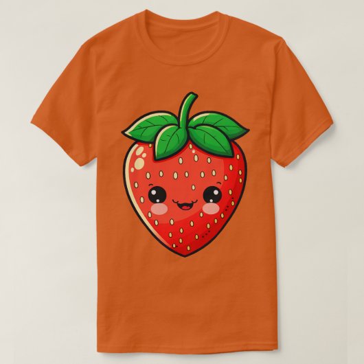 かわいいかわいいいちご果物栽培農場 Tシャツ (デザイン正面)