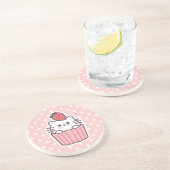 かわいいかわいいいちご猫カップケーキアニメ コースター (側面)
