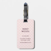 かわいいかわいいいちご猫カップケーキアニメ ラゲッジタグ (裏面縦)