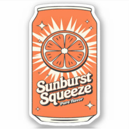 かわいいかわいいおもしろいフルーティオレンジジュース シール