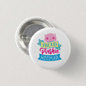 かわいいかわいいおもしろい引用文 |プ誇りを持ったルシエ・ホオマン 缶バッジ (正面&裏面)