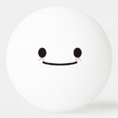 かわいいかわいいおもしろい顔。絵文字。絵文字。 卓球ボール (裏面)
