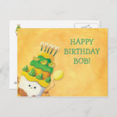 かわいいかわいいお誕生日ケーキ ポストカード (正面/裏面)