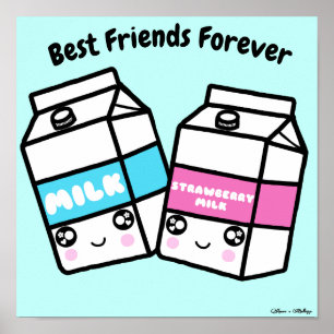 かわいいかわいいが乳最高の製の友人を永遠にBFF ポスター