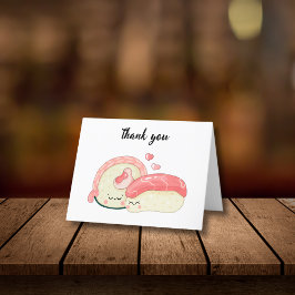 かわいいかわいいすし サンキューカード