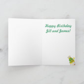 かわいいかわいいのお誕生日ケーキ カード (内部)