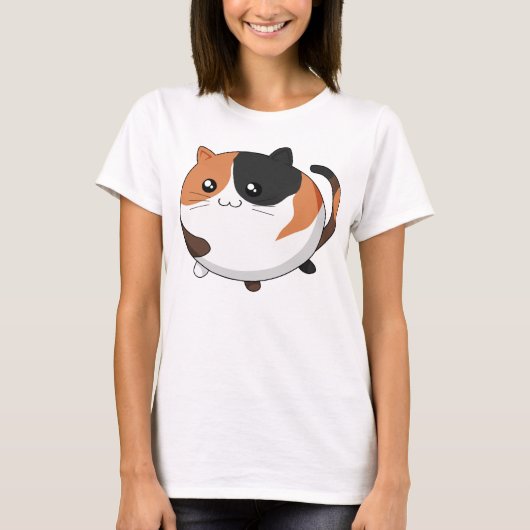 かわいいかわいいのさらさの子猫猫 Tシャツ (正面)