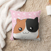 かわいいかわいいのぽっちゃりしたさらさの子猫猫 クッション (ブランケット)