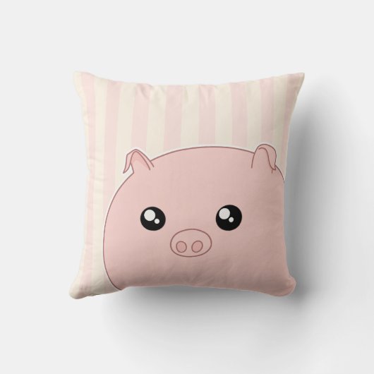 かわいいかわいいのぽっちゃりしたピンクのブタ クッション (裏面)