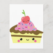 かわいいかわいいのアイスクリーム ポストカード (正面)