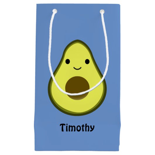 かわいいかわいいのアボカド スモールペーパーバッグ (正面)