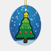 かわいいかわいいのクリスマスツリーの装飾 セラミックオーナメント (右)