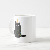 かわいいかわいいのクリスマス猫 コーヒーマグカップ (正面左)