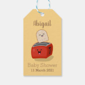 かわいいかわいいのトーストと赤トースター漫画 ギフトタグ (裏面)