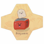 かわいいかわいいのトーストと赤トースター漫画 サッカーボール (フラット)