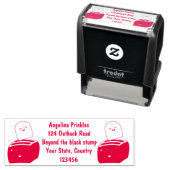 かわいいかわいいのトーストと赤トースター漫画 セルフインキングスタンプ (インサイチュ)