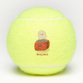 かわいいかわいいのトーストと赤トースター漫画 テニスボール (正面)