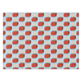 かわいいかわいいのトーストと赤トースター漫画 テーブルクロス (正面(横))