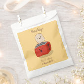 かわいいかわいいのトーストと赤トースター漫画 フェイバーバッグ (クリップ留めされた状態)