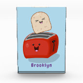 かわいいかわいいのトーストと赤トースター漫画 フォトブロック (正面)