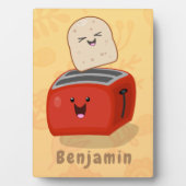 かわいいかわいいのトーストと赤トースター漫画 フォトプラーク (正面)