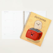 かわいいかわいいのトーストと赤トースター漫画 プランナー手帳 (ディスプレー)