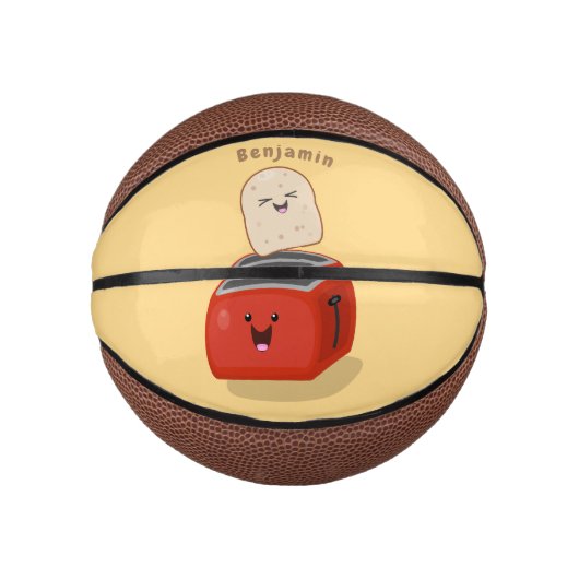 かわいいかわいいのトーストと赤トースター漫画 ミニバスケットボール (正面)