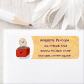 かわいいかわいいのトーストと赤トースター漫画 ラベル (インサイチュ)