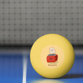 かわいいかわいいのトーストと赤トースター漫画 卓球ボール (ネット)