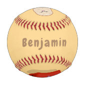 かわいいかわいいのトーストと赤トースター漫画 野球ボール (裏面)