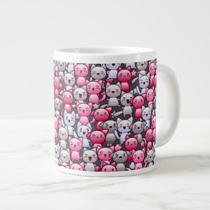 かわいいかわいいのドードル猫2 ジャンボコーヒーマグカップ