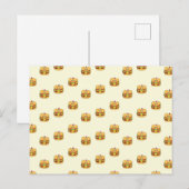 かわいいかわいいのハンバーガーのクリームのパターン ポストカード (正面/裏面)