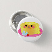 かわいいかわいいのパンケーキ 缶バッジ (正面&裏面)