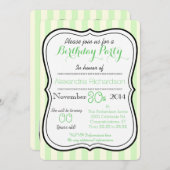 かわいいかわいいのパンダベアバースデーパーティー 招待状 (正面/裏面)