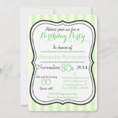 かわいいかわいいのパンダベアバースデーパーティー 招待状 (正面)