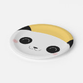 かわいいかわいいのピーカーブ式赤面のパンダの顔 ペーパープレート (アングル)
