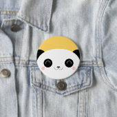 かわいいかわいいのピーカーブ式赤面のパンダPinのバッジ 缶バッジ (インサイチュ)