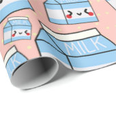 かわいいかわいいのミルクの包装紙 ラッピングペーパー (ロールコーナー)