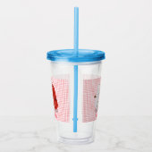 かわいいかわいいの塩とコショウのシェーカー漫画 アクリルタンブラー (右)