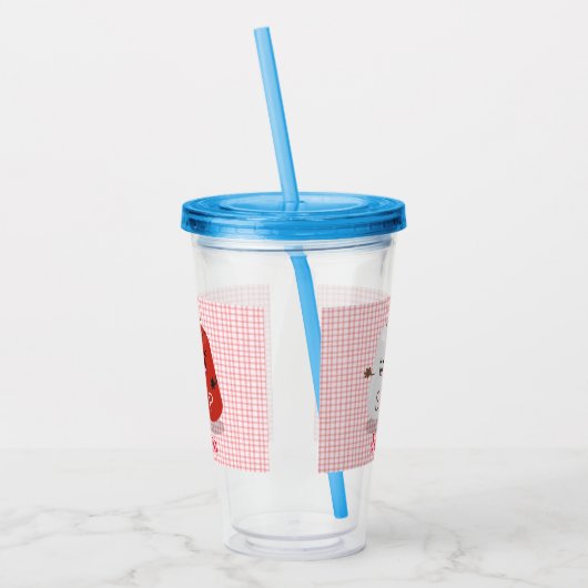 かわいいかわいいの塩とコショウのシェーカー漫画 アクリルタンブラー (左)