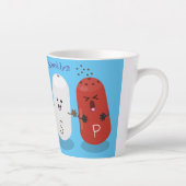 かわいいかわいいの塩とコショウのシェーカー漫画 カフェラテマグ (右)