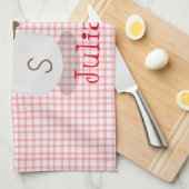 かわいいかわいいの塩とコショウのシェーカー漫画 キッチンタオル (四つ折り)