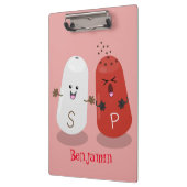 かわいいかわいいの塩とコショウのシェーカー漫画 クリップボード (左)